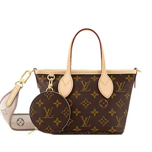 LV-001-01-Neverfull BB-Mini-Brown24X14.5X9cm Louis Vuitton bags Mini LV Neverfull BB
