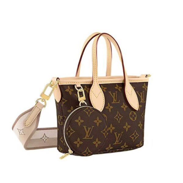 LV-001-03-Neverfull BB-Mini-Brown24X14.5X9cm Louis Vuitton bags Mini LV Neverfull BB