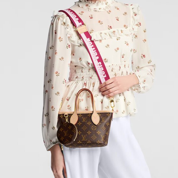 LV-002-02-Neverfull BB-Mini-Brown24X14.5X9cm Louis Vuitton bags Mini LV Neverfull BB