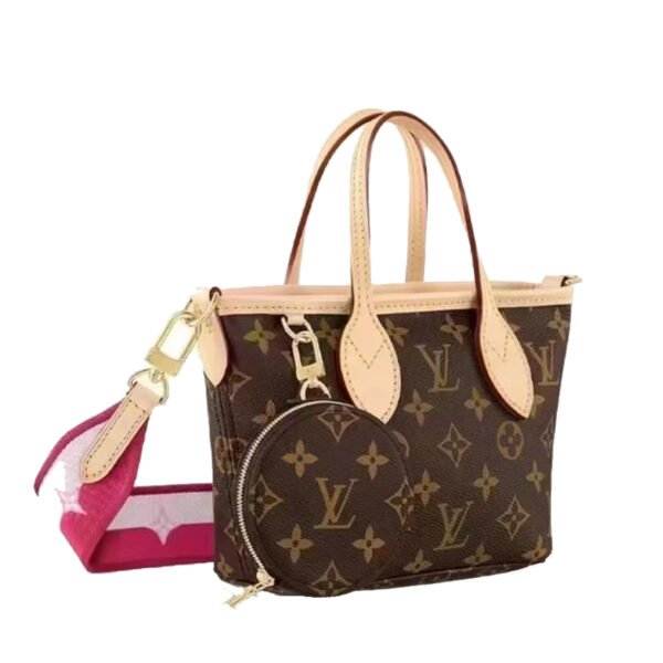 LV-002-03-Neverfull BB-Mini-Brown24X14.5X9cm Louis Vuitton bags Mini LV Neverfull BB