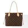 LV-008-05-Neverfull MM-Medium-Brown-Cream Color Inside31X28X14cm Louis Vuitton bags Medium LV Neverfull MM