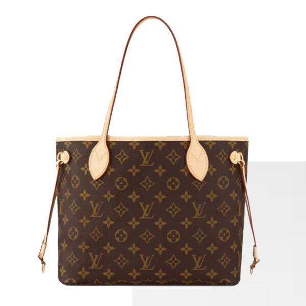 LV-008-05-Neverfull MM-Medium-Brown-Cream Color Inside31X28X14cm Louis Vuitton bags Medium LV Neverfull MM