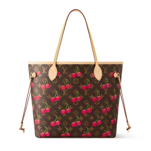 LV-011-01-Neverfull MM-Medium-Cherry Pattern31X28X14cm Louis Vuitton bags Medium LV Neverfull MM