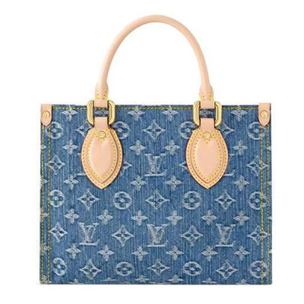 LV-021-02-OnTheGo GM-Large-Denim Color35X27X14cm Louis Vuitton bags Large LV Onthego GM