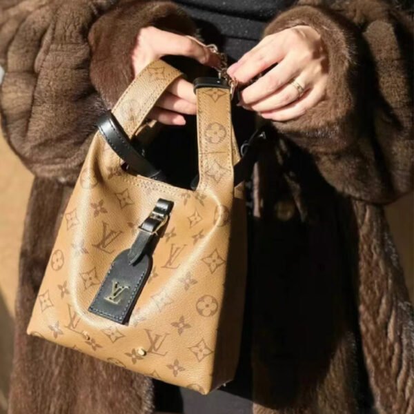 LV-001-02-Atlantis BB-Mini-Yellow17X17X7cm Louis Vuitton bags Mini LV Atlantis BB