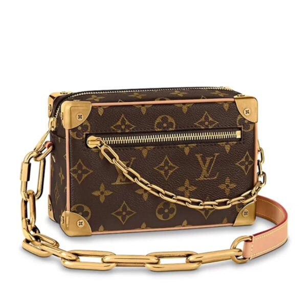 LV-001-02-Soft Trunk-Brown18.5X13x8cm Louis Vuitton bags Mini LV Soft Trunk