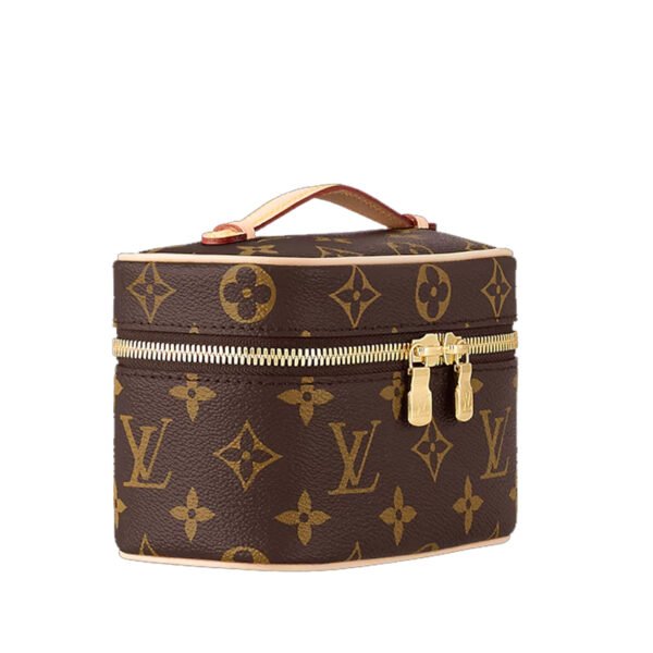 LV-001-02-Vanity-Nice Nano-Brown14X10.2X8.5cm Louis Vuitton bags Nice Nano LV Vanity