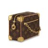 LV-001-03-Soft Trunk-Brown18.5X13x8cm Louis Vuitton bags Mini LV Soft Trunk