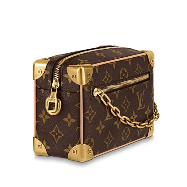 LV-001-03-Soft Trunk-Brown18.5X13x8cm Louis Vuitton bags Mini LV Soft Trunk