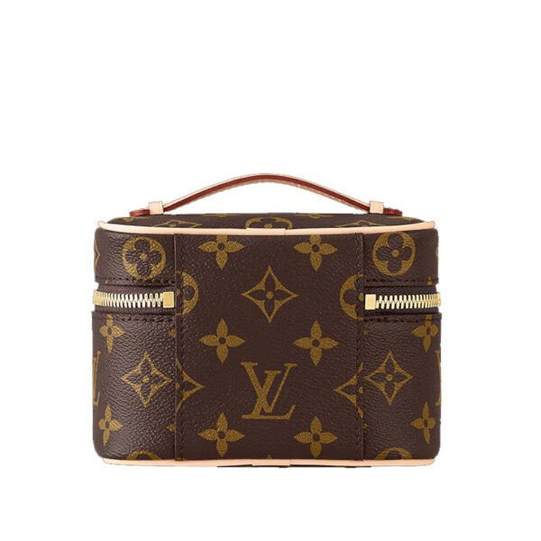 LV-001-03-Vanity-Nice Nano-Brown14X10.2X8.5cm Louis Vuitton bags Nice Nano LV Vanity