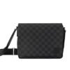 LV-002-01-District PM-Black-Chessboard Pattern26X20X7cm Louis Vuitton bags LV District PM
