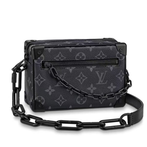 LV-002-01-Soft Trunk-Black18.5X13x8cm Louis Vuitton bags Mini LV Soft Trunk