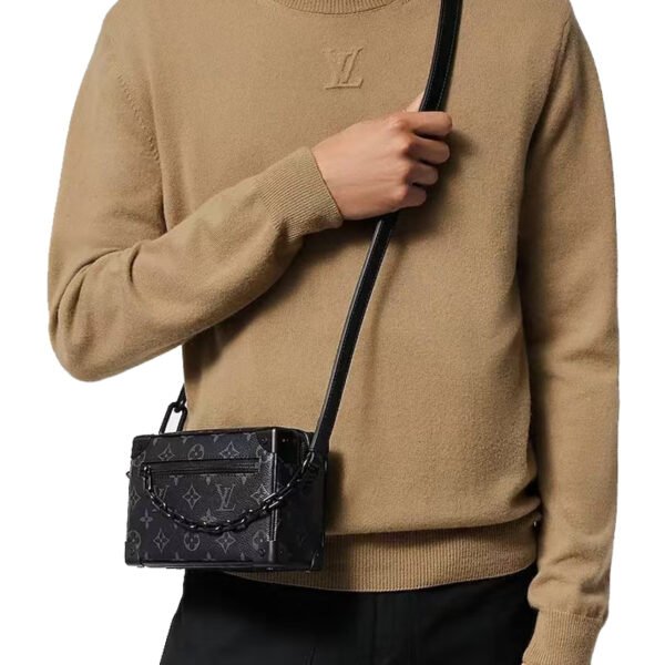 LV-002-02-Soft Trunk-Black18.5X13x8cm Louis Vuitton bags Mini LV Soft Trunk