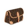 LV-002-03-Diane-Brown24X15x9cm Louis Vuitton bags LV Diane