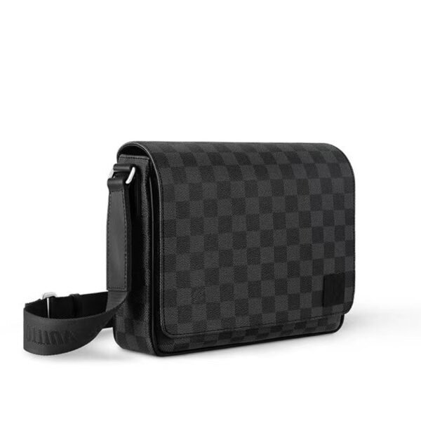 LV-002-03-District PM-Black-Chessboard Pattern26X20X7cm Louis Vuitton bags LV District PM