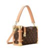 LV-002-03-Side Trunk MM-Brown23.5X16x8.5cm Louis Vuitton bags Medium LV Side Trunk MM