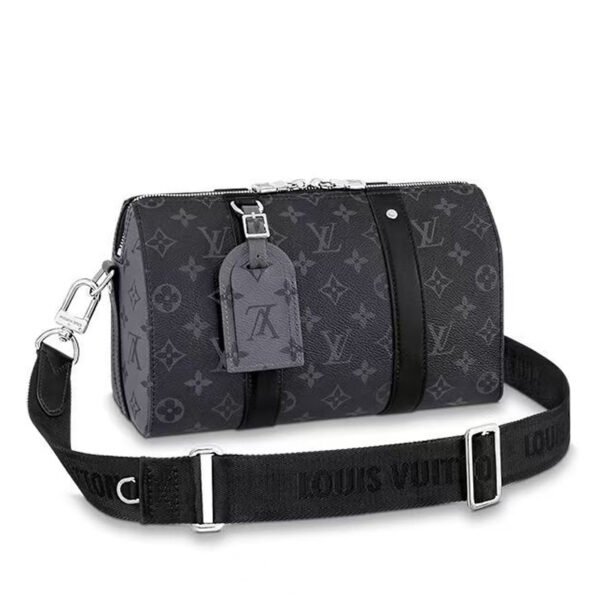 LV-004-01-City Keepall-Black27X17X13cm Louis Vuitton bags City Keepall LV Keepall