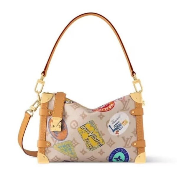 LV-004-01-Side Trunk MM-White23.5X16x8.5cm Louis Vuitton bags Medium LV Side Trunk MM