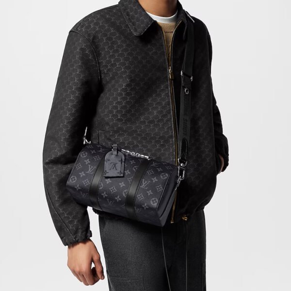 LV-004-02-City Keepall-Black27X17X13cm Louis Vuitton bags City Keepall LV Keepall