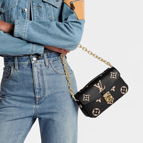 LV-004-02-Pochette Metis East West-Black1.5X13.5X6cm Louis Vuitton bags LV Pochette Metis East West