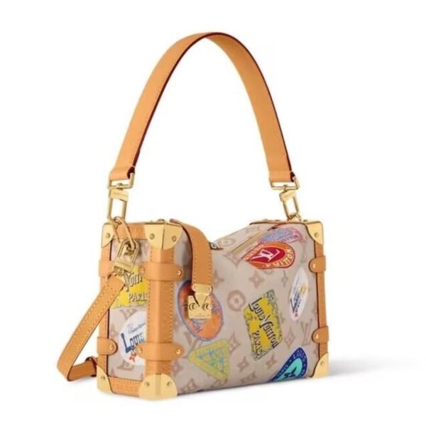 LV-004-02-Side Trunk MM-White23.5X16x8.5cm Louis Vuitton bags Medium LV Side Trunk MM
