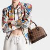 LV-005-02-Alma BB-Brown-Chessboard Pattern23.5X17.5X11.5cm Louis Vuitton bags LV Alma BB