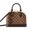 LV-005-03-Alma BB-Brown-Chessboard Pattern23.5X17.5X11.5cm Louis Vuitton bags LV Alma BB