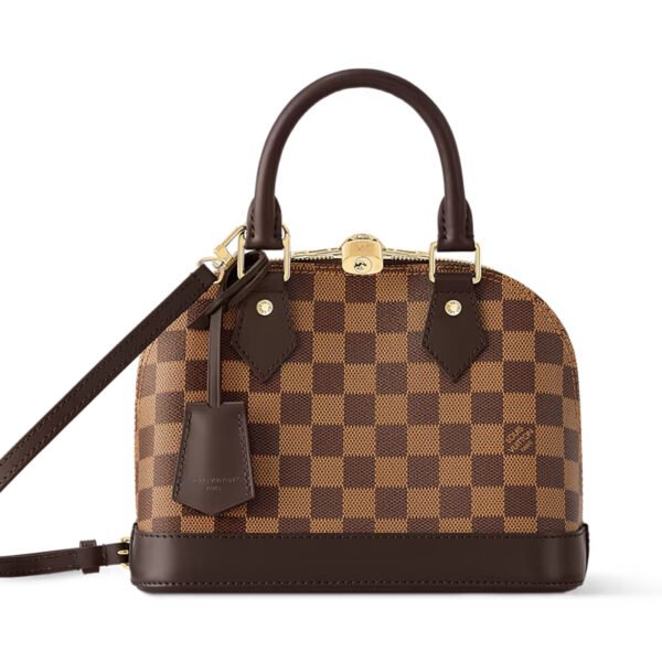 LV-005-03-Alma BB-Brown-Chessboard Pattern23.5X17.5X11.5cm Louis Vuitton bags LV Alma BB
