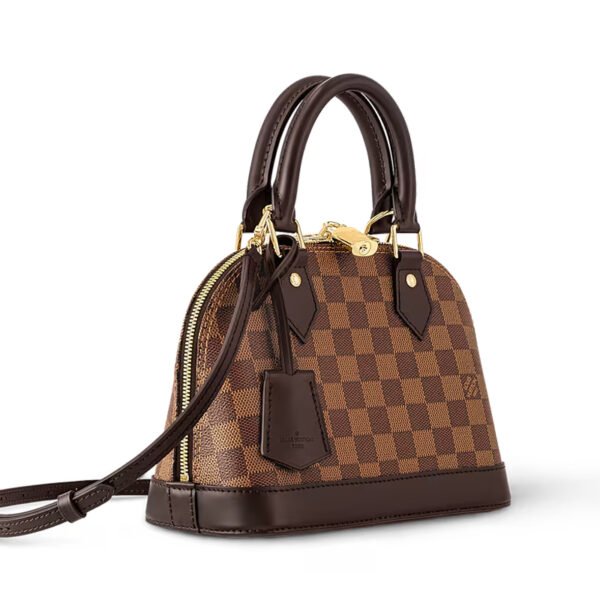 LV-005-04-Alma BB-Brown-Chessboard Pattern23.5X17.5X11.5cm Louis Vuitton bags LV Alma BB